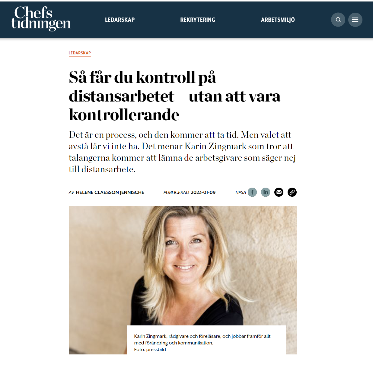 Läs mer om artikeln Så får du kontroll på distansarbetet – utan att vara kontrollerande